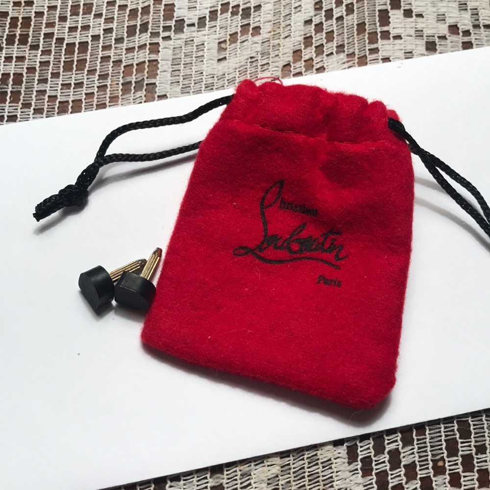 Authentic Christian louboutin heel tips.